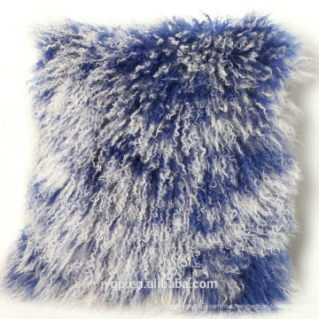 2017 Wholesale Fancy Mongolian Lamb Fur Pillow